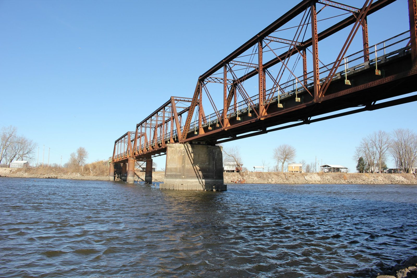 Looking north